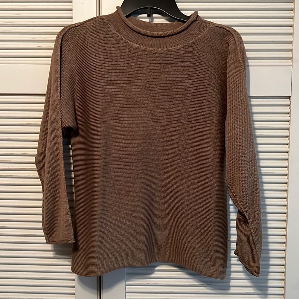 DAVID CASHMAN Roll Neck Pullover Sweater